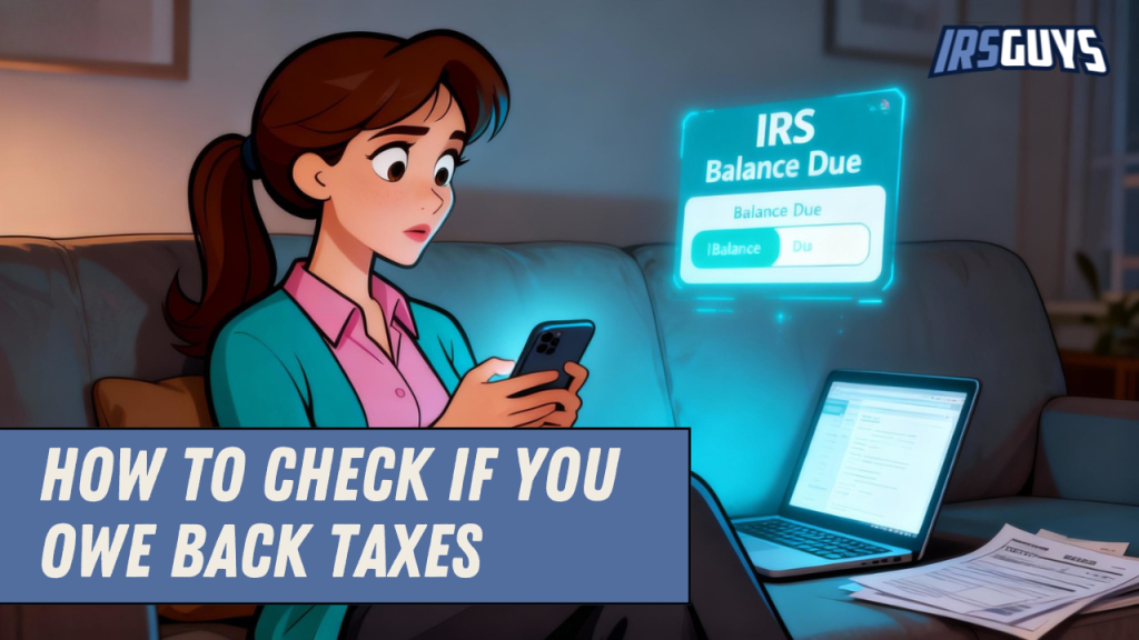 How to Check If You Owe Back Taxes – IRS Guys