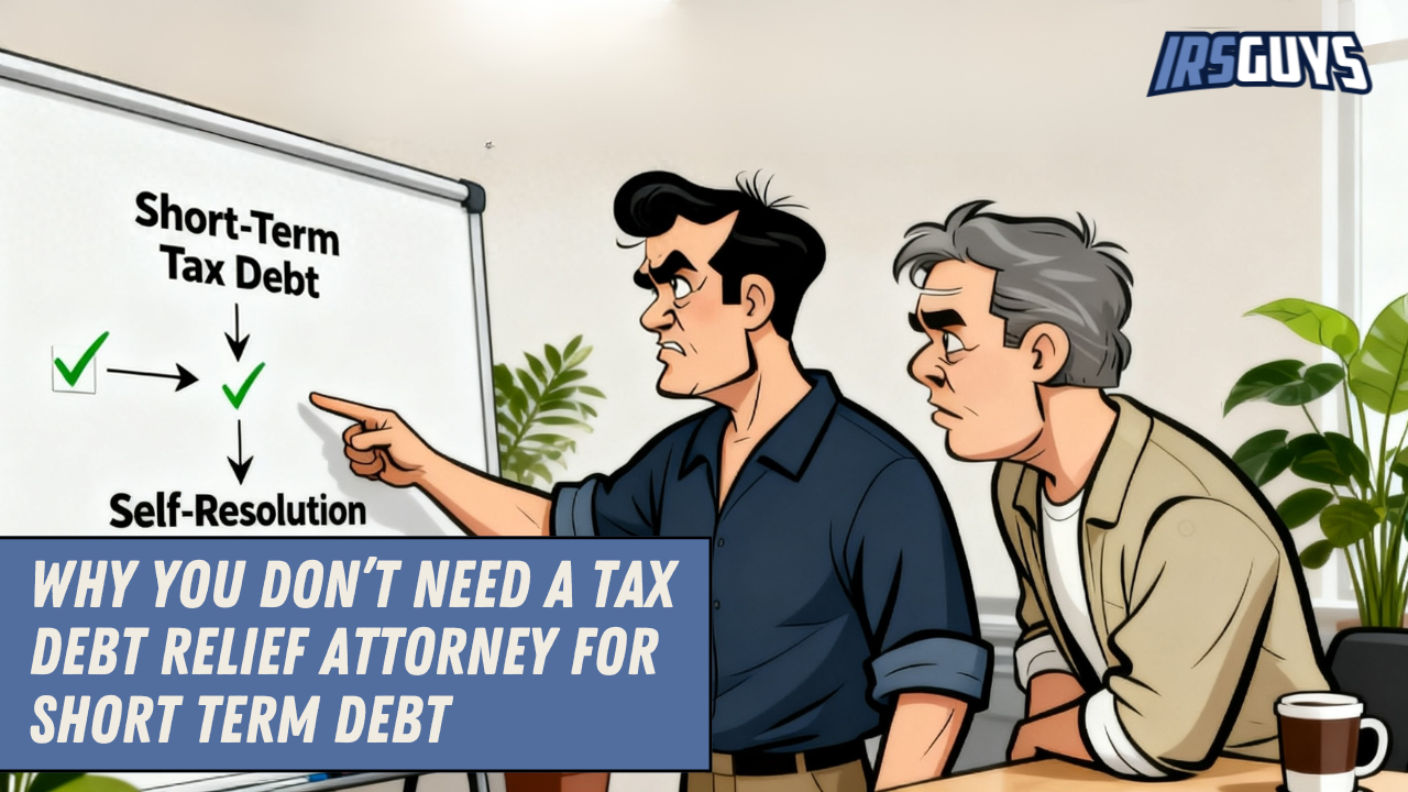 You are currently viewing Why You Don’t Need a Tax Debt Relief Attorney for Short-Term Debt